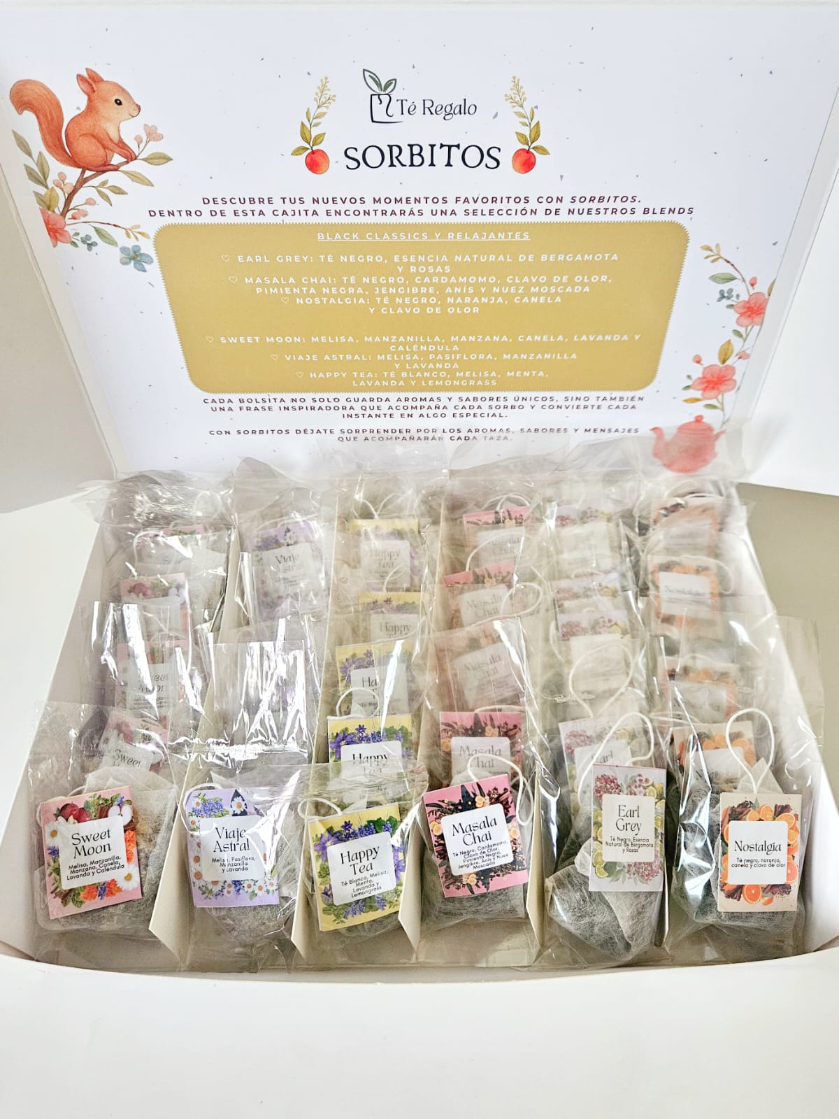 ¡NUEVO! 30 Sorbitos - Tea Selection (Mix Bolsitas Pirámides)
